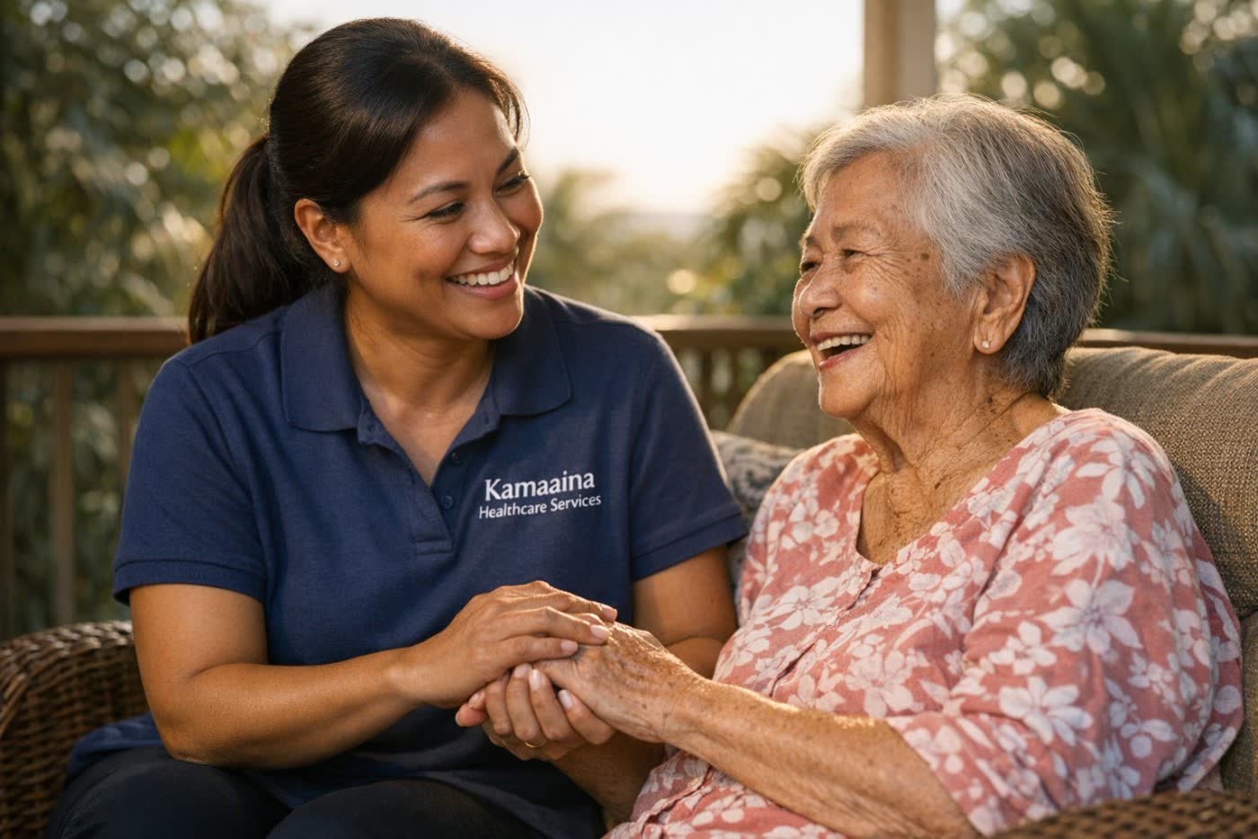 A warm, multigenerational moment shared at home in Hawaiʻi