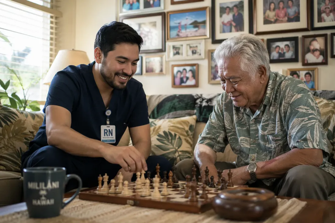 Caregiver providing respite support so a family caregiver can rest